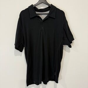 Eddie Bauer Size L FreeDry Classic Black Polo Shirt Size L